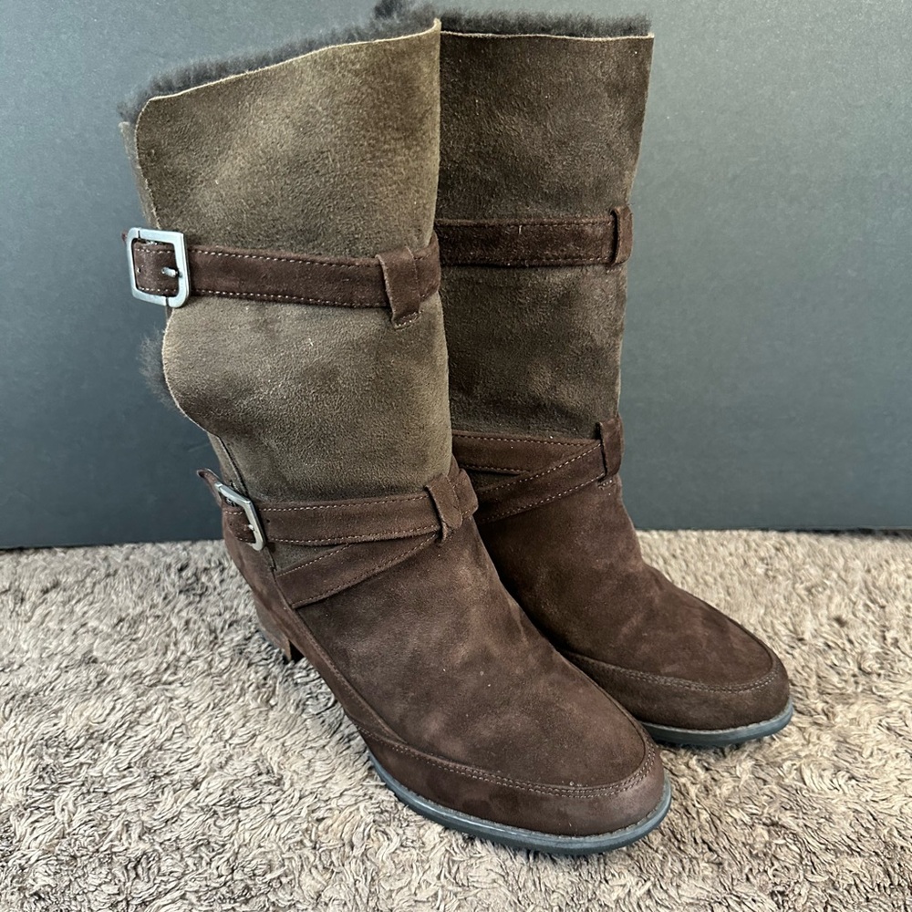 Rockport Brown Heeled Boots